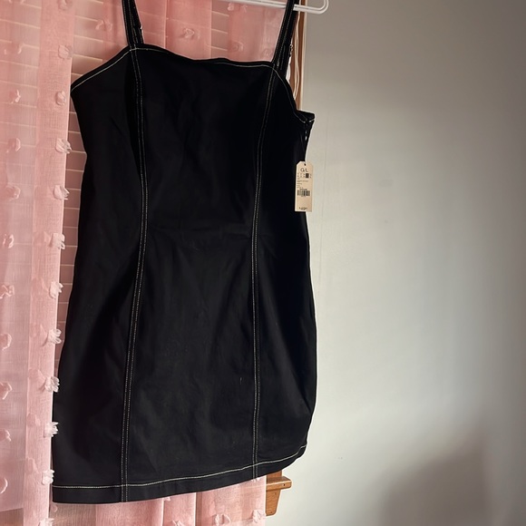 Black denim dress - Picture 2 of 3